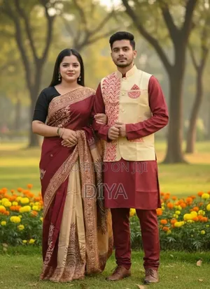 Photo - Sharee Panjabi Couple With Koti