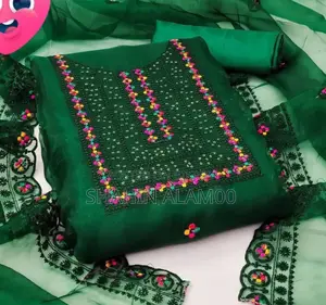 Embroidery Georgette Three-Piece