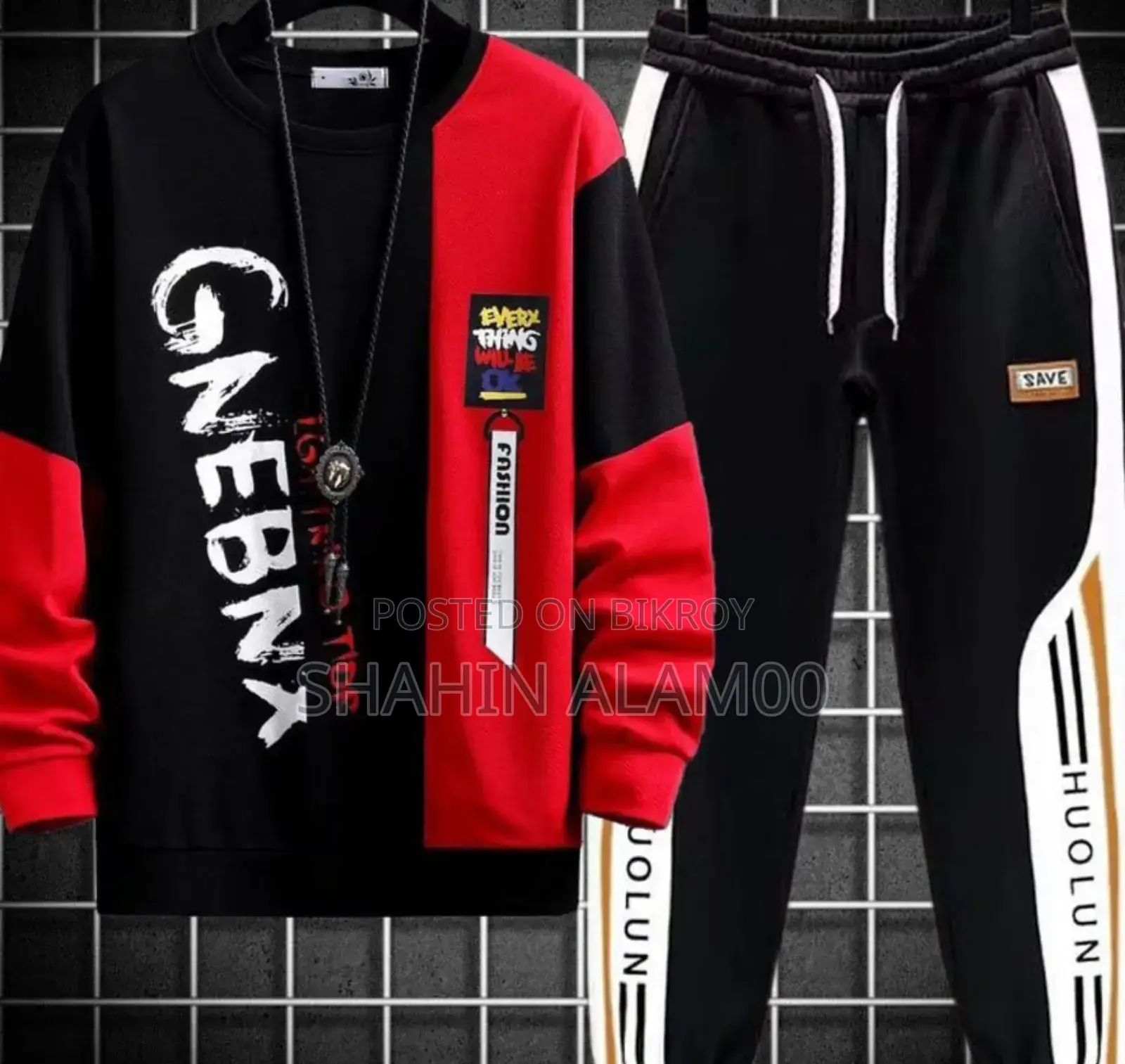 Sublimation Printed T-Shirt and Trouser Combo