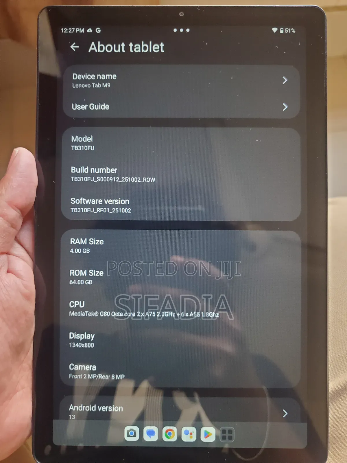 Lenovo Tab M9 64 GB Silver