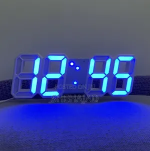 Photo - 3d Led Digital Wall Clock