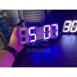 3d Led Digital Wall Clock