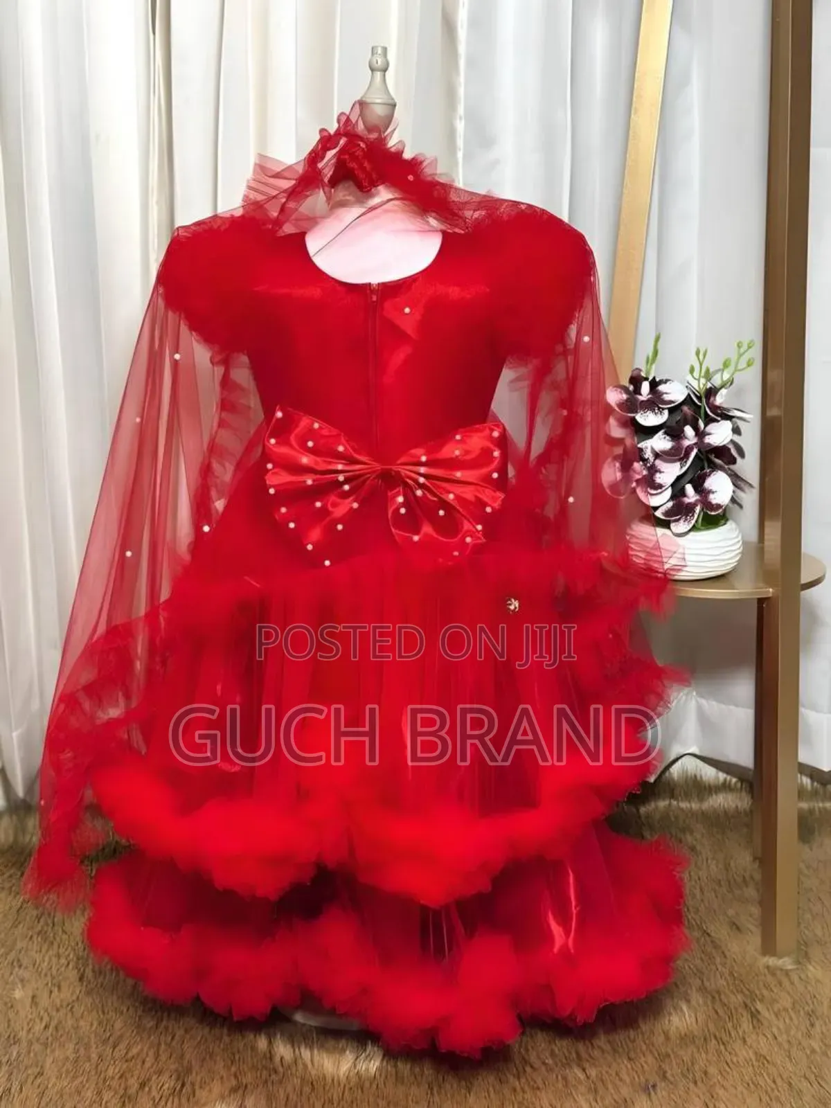 বেবি পার্টি গাউন - লাল (Baby Party Gown Red)