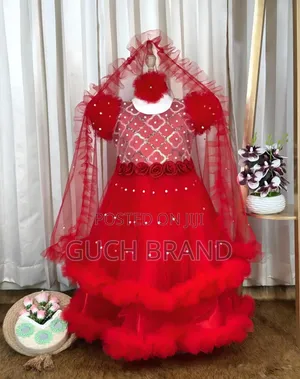 বেবি পার্টি গাউন - লাল (Baby Party Gown Red)