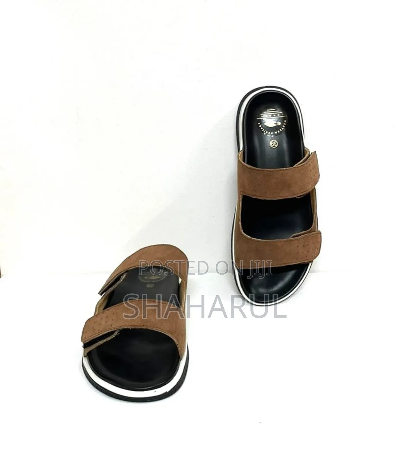 WHL Sued Leather Sandle Brown