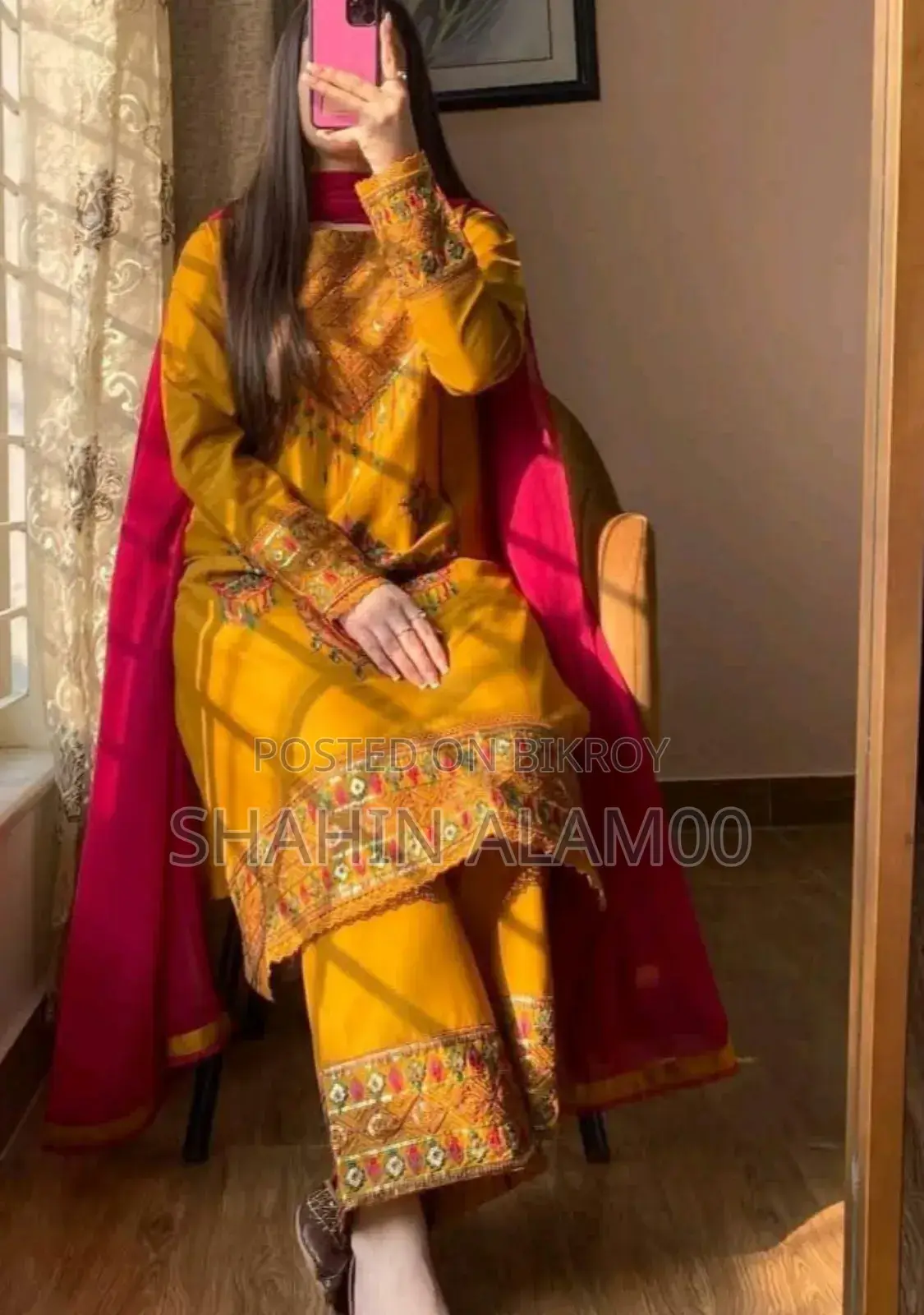 এমব্রয়ডারি থ্রি-পিস