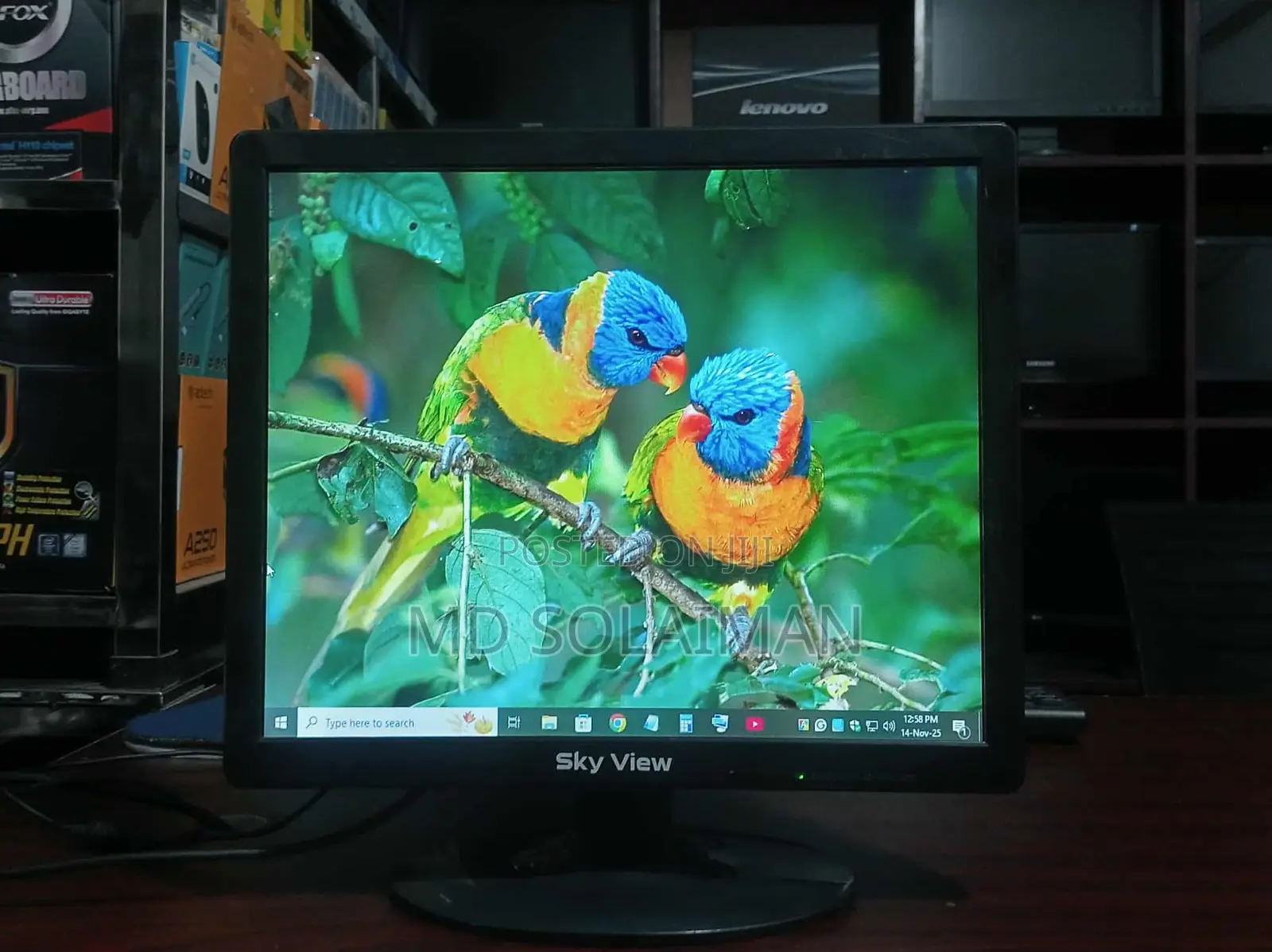 Sky View 17" Wide Screen Monitor – Super Bright Sharp Visuals |