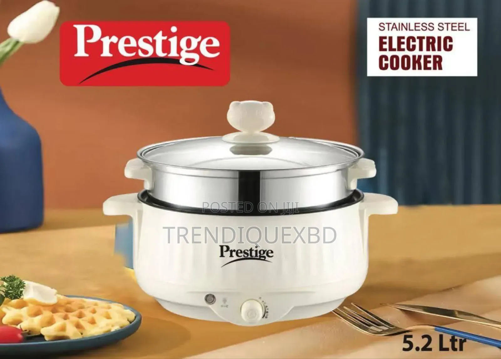 Prestige Electric Cooker 5.2 L | Stainless Steel Multi Cooker
