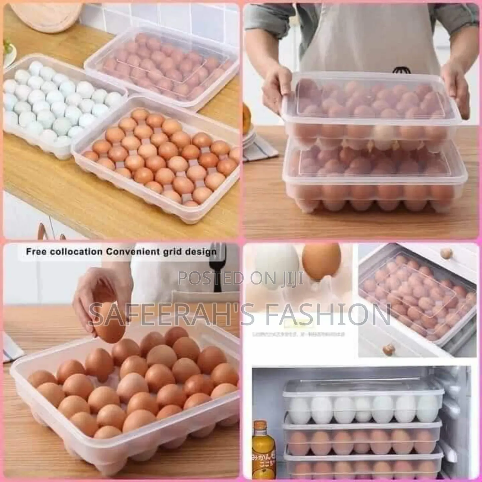 Egg Storage Box 24 Grids 
Jc