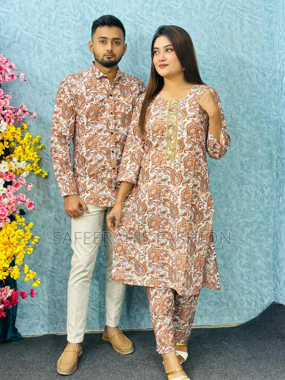 Shirt and 2pis Couple Dress Set R
