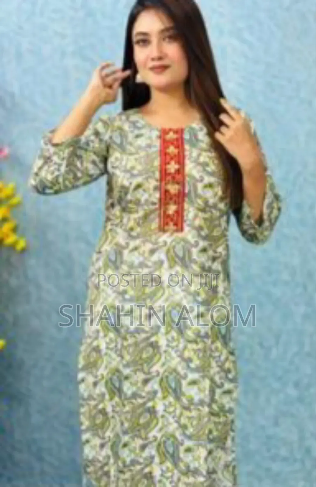 নিউ কটন ২ পিস সেট: জামা+পায়জামা