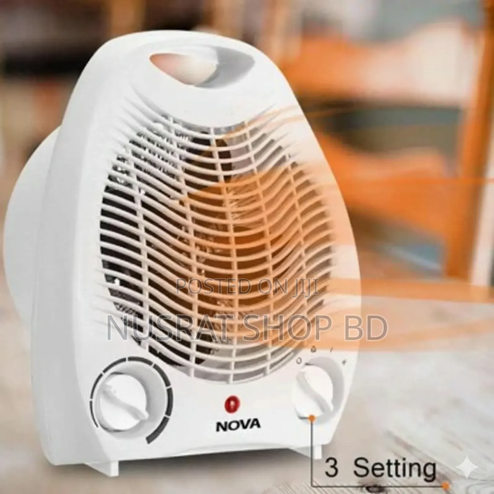 Nova Rep-1201a Electric Fan Room Heater 2000w
Code : 11382