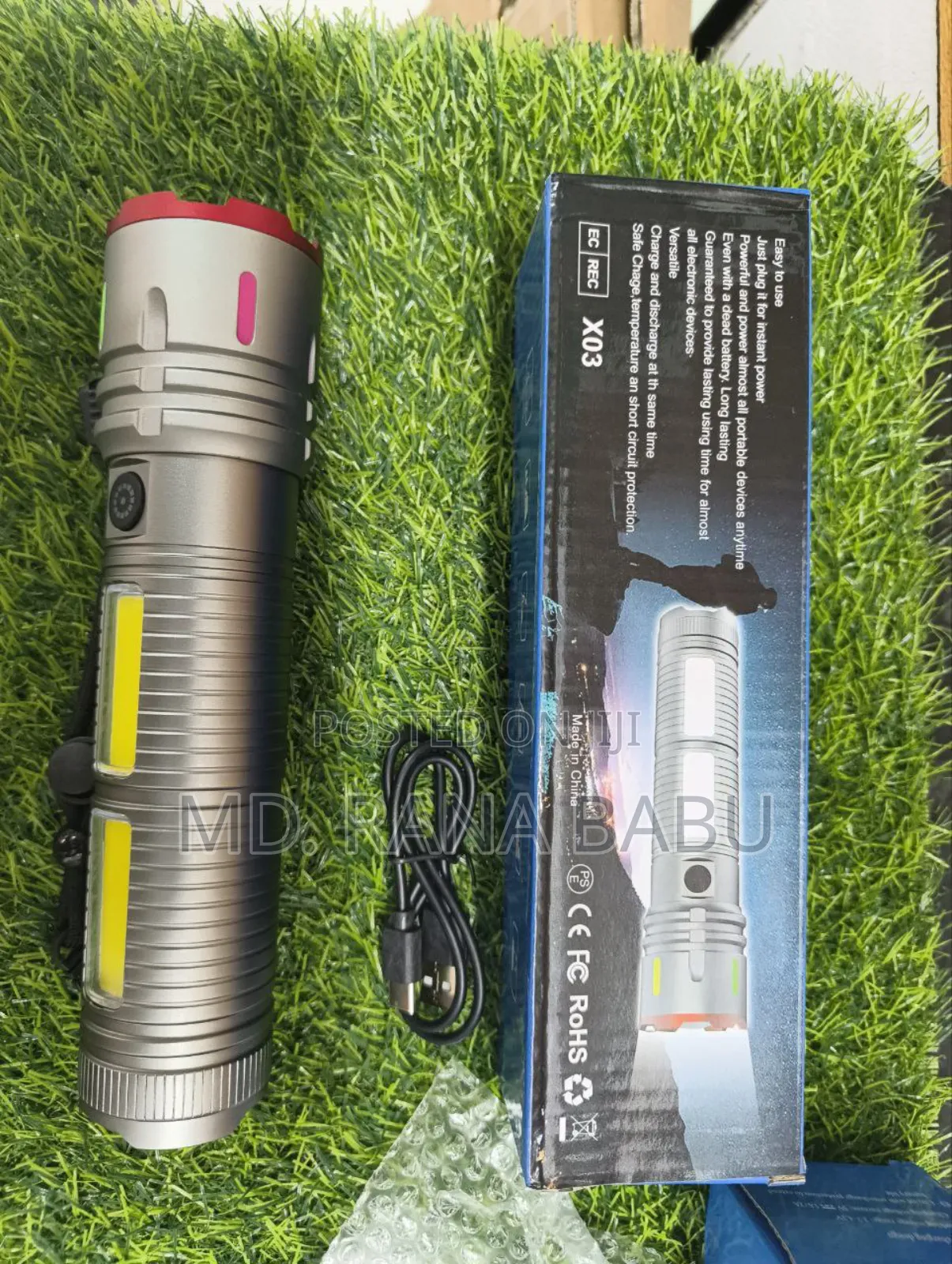 Flashlight With Power Bank