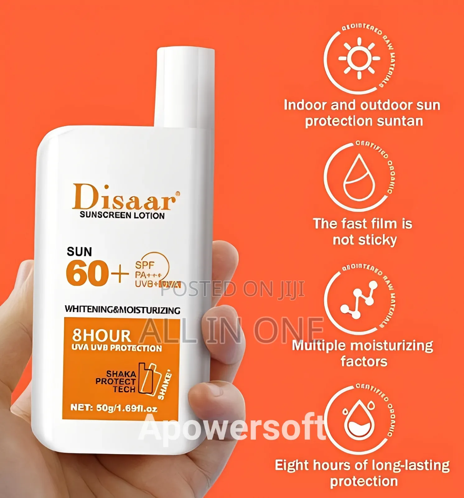Disaar Sunscreen Lotion Sun 60+ SPF Pa++