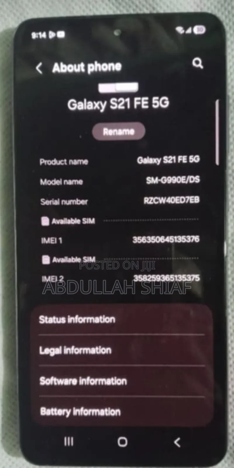 Samsung Galaxy S21 FE 5G 128 GB Pink