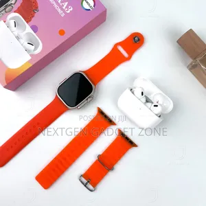 Hr5 Ultra3 Smart Watch + Earphones Combo