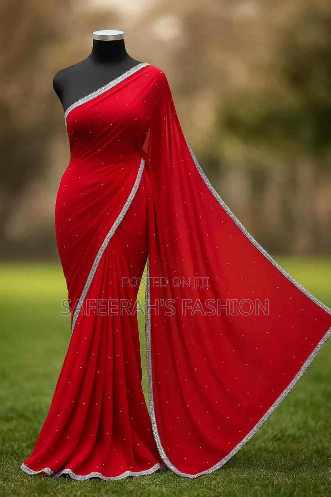 জর্জেট স্টোন কাজে করা শাড়ি 
R