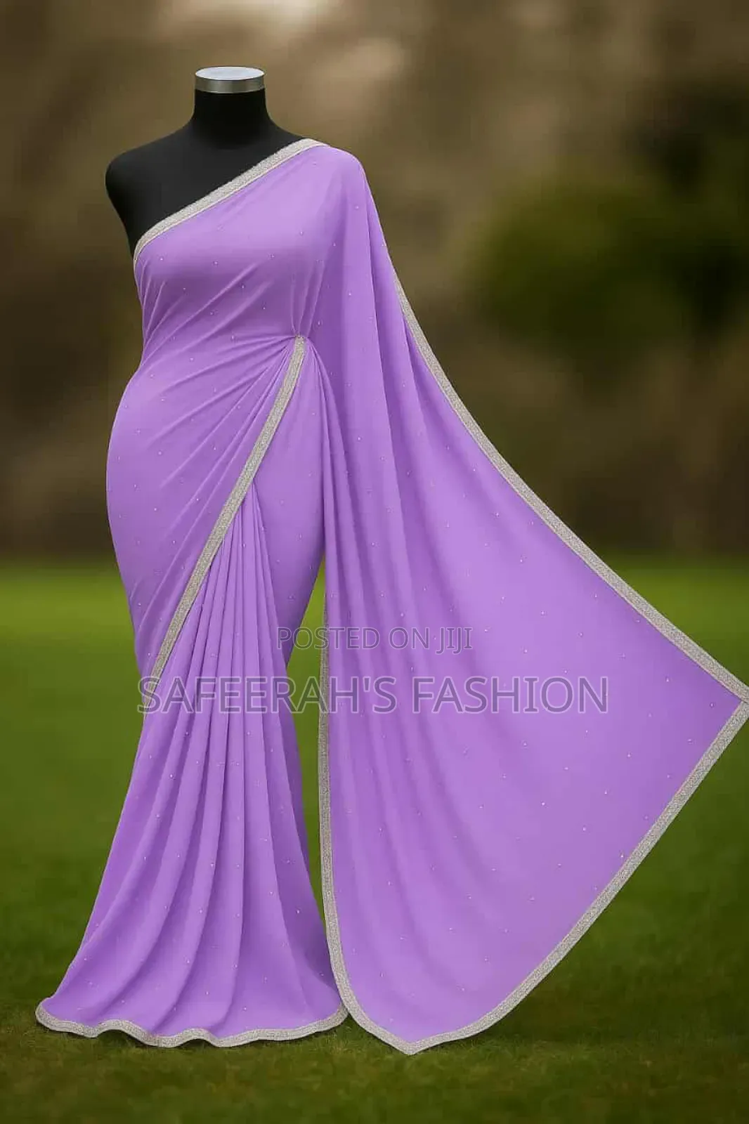 জর্জেট স্টোন কাজে করা শাড়ি 
R