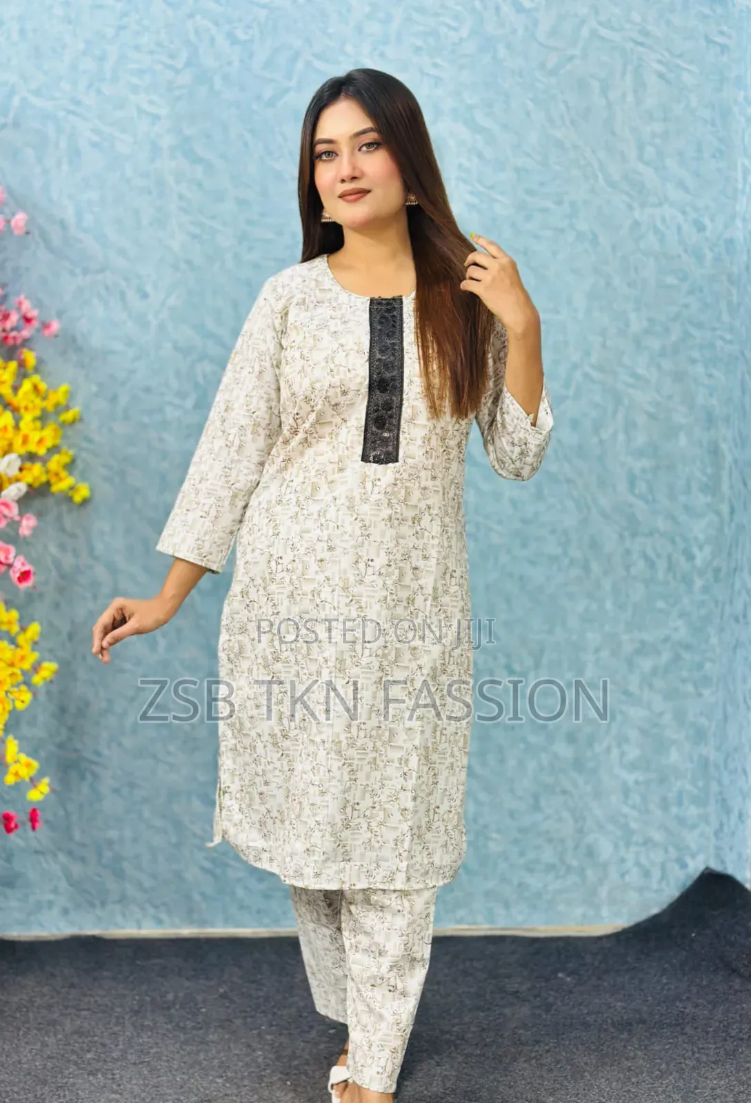  নিউ কটন ২ পিস সেট: জামা+পায়জামা  নতুন আপডেট