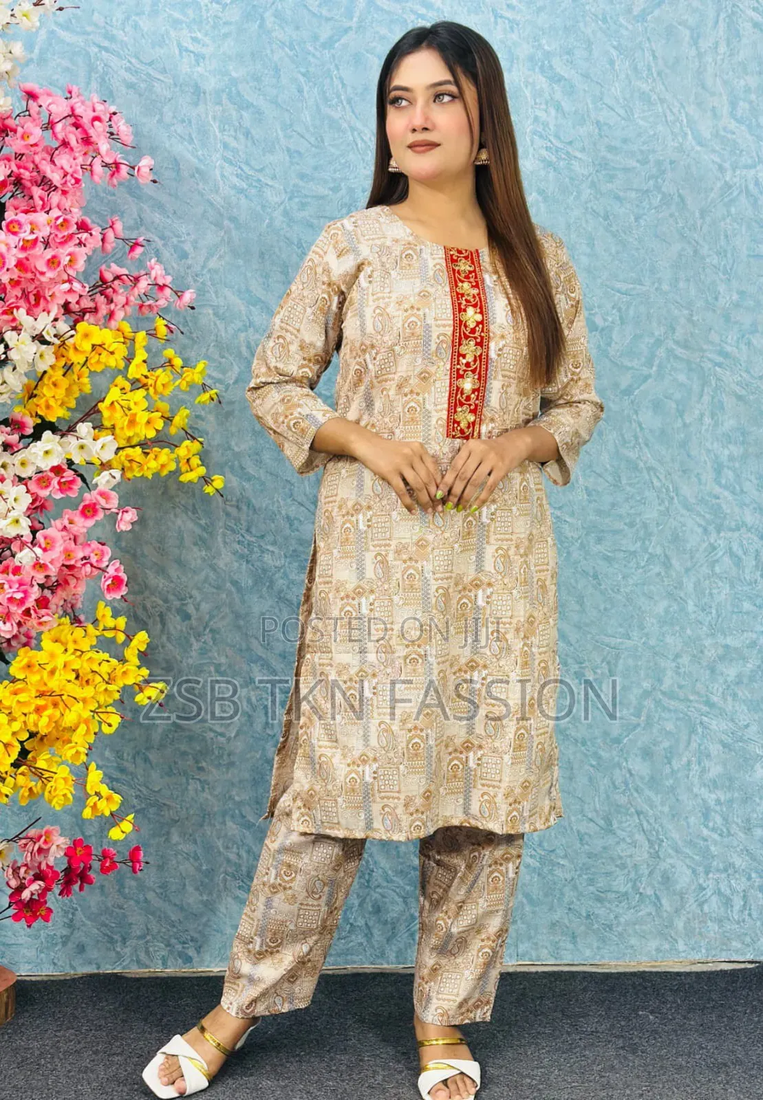  নিউ কটন ২ পিস সেট: জামা+পায়জামা  নতুন আপডেট