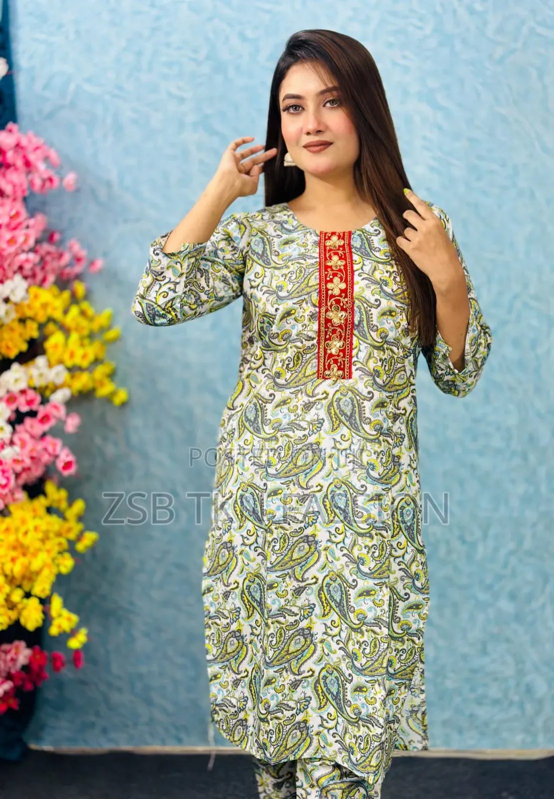  নিউ কটন ২ পিস সেট: জামা+পায়জামা  নতুন আপডেট