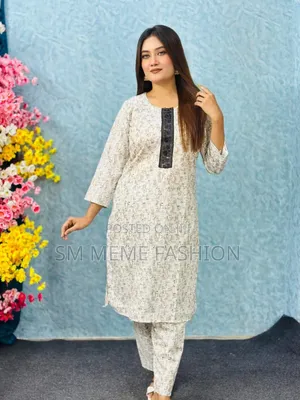 New Cotton 2-Piece Set: Kameez + Pajama