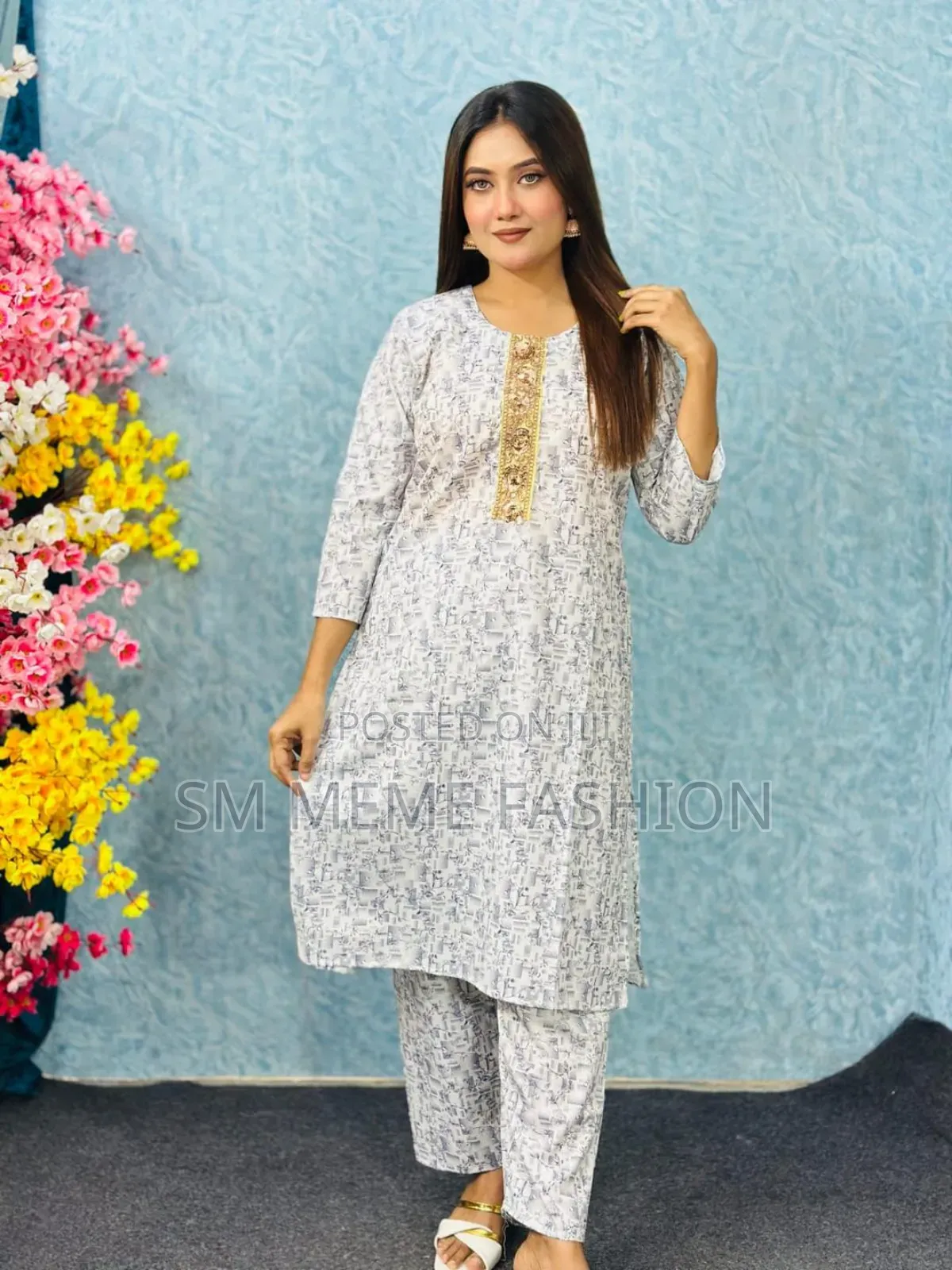 New Cotton 2-Piece Set: Kameez + Pajama