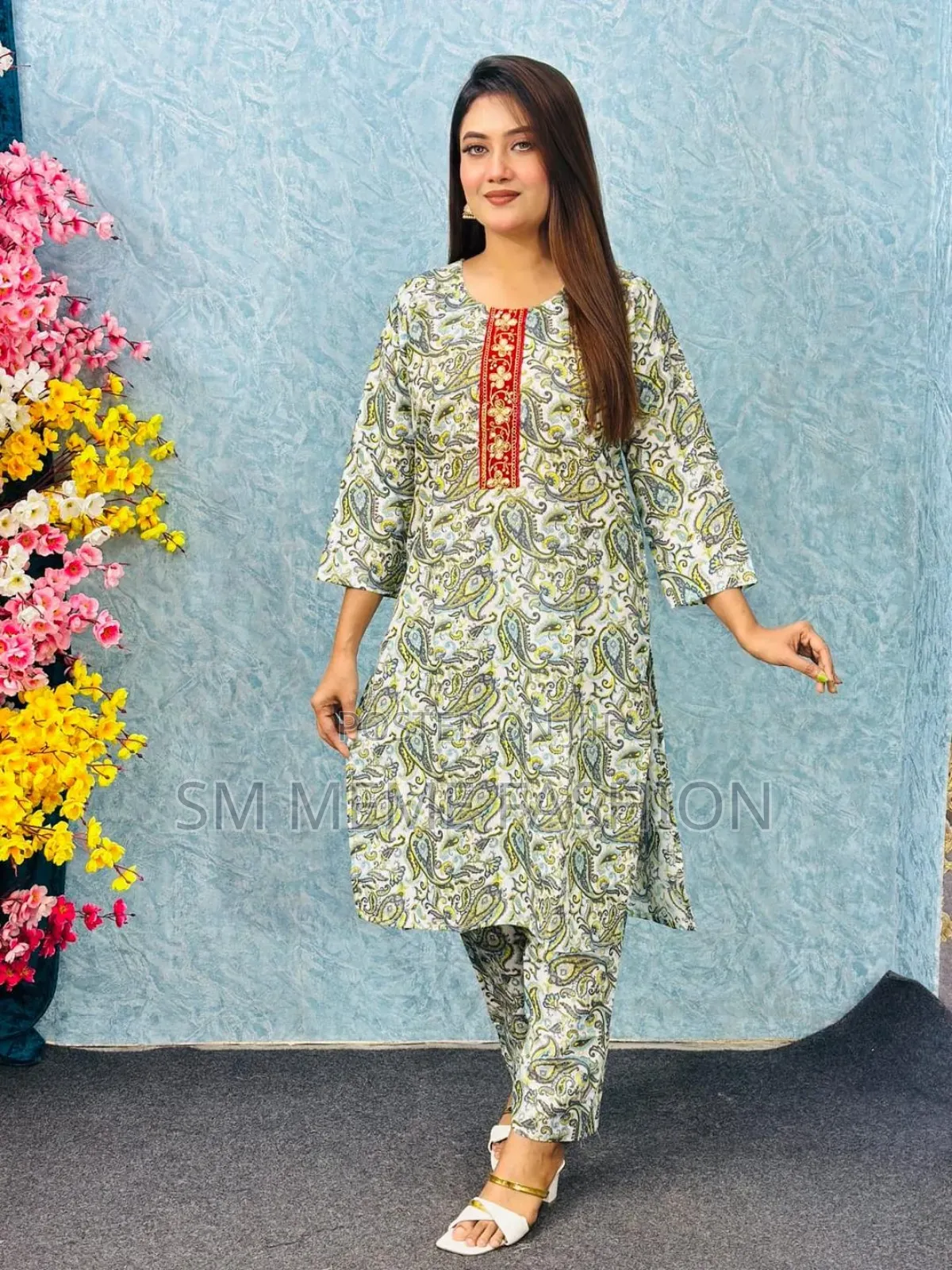 New Cotton 2-Piece Set: Kameez + Pajama