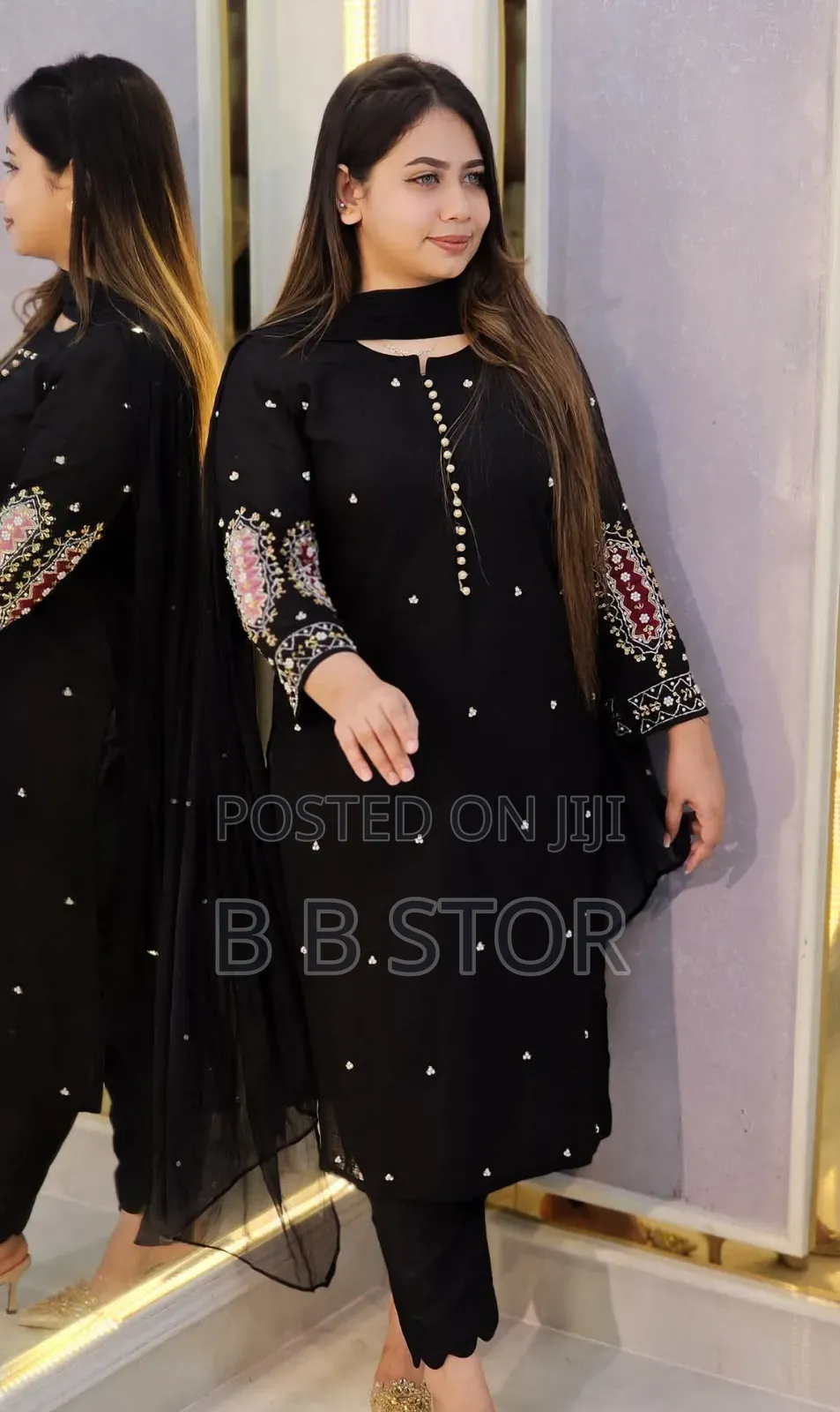 Embroidery Three Piece