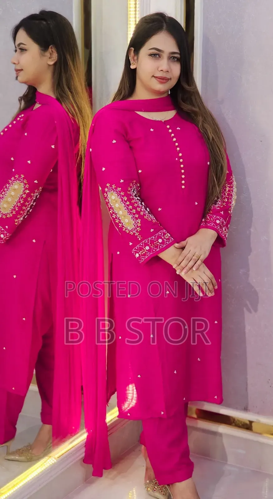 Embroidery Three Piece