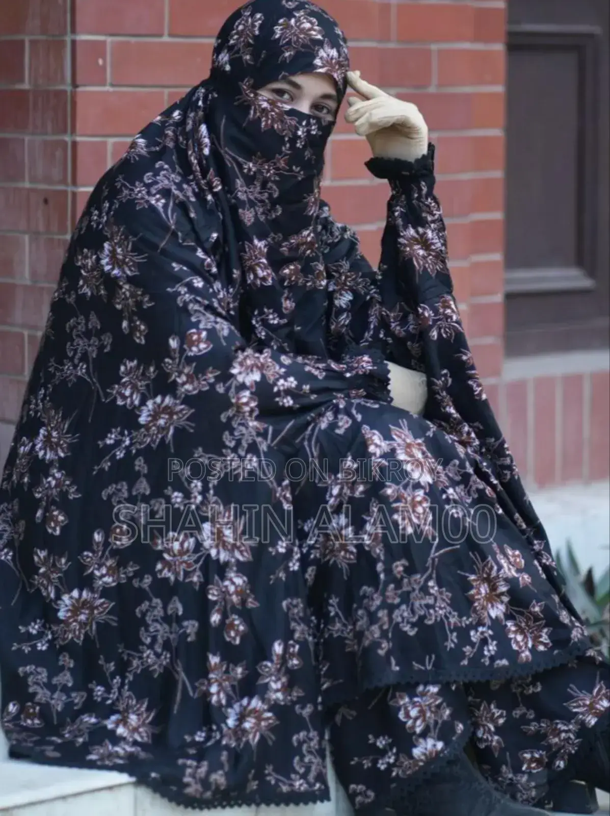 Printed Short Khimar