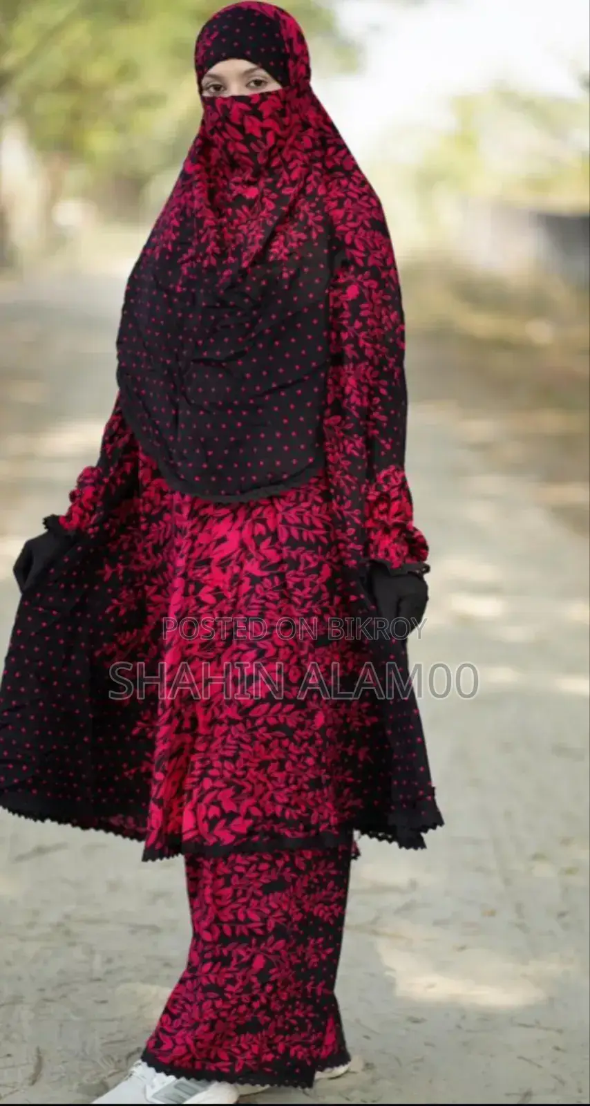 Printed Short Khimar