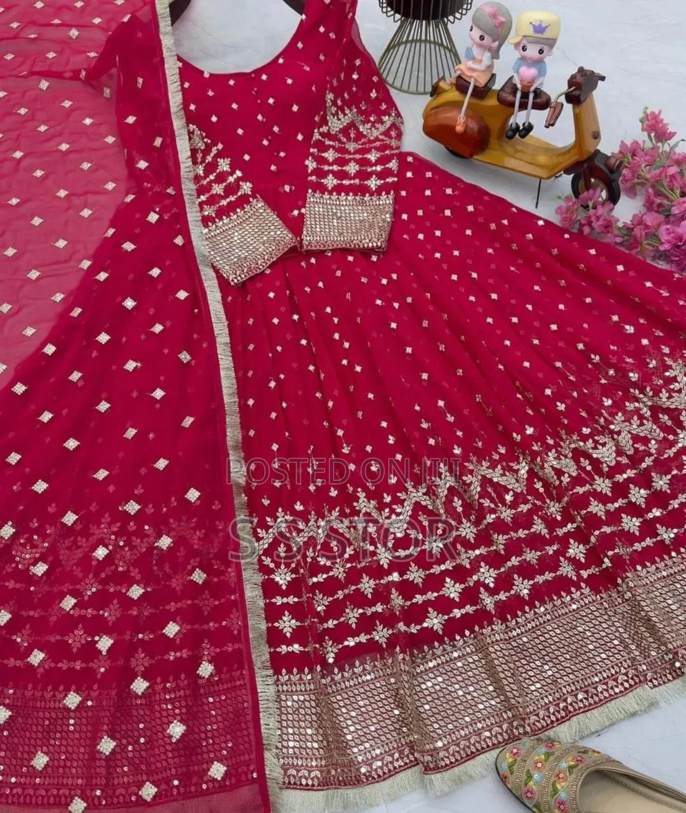 Indian Weightless Georgette Three-Piece হাই কোয়ালিটি