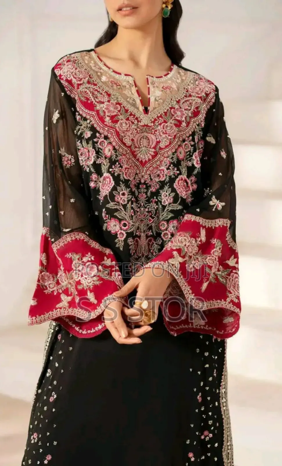 Georgette Embroidery Three Piece আপডেট কালেকশন হাই কোয়ালিটি