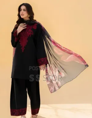 Photo - Embroidery Three Piece আপডেট কালেকশন হাই কোয়ালিটি