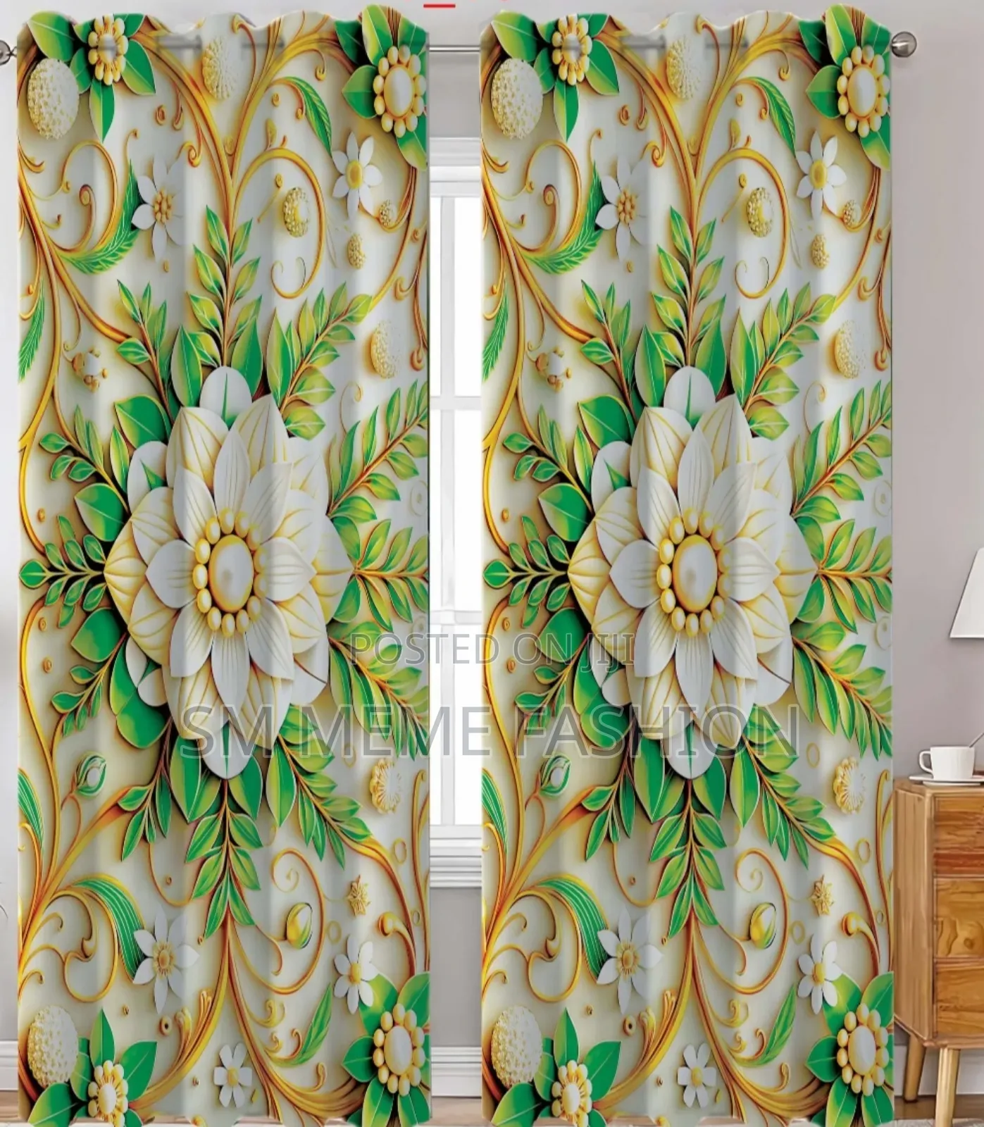 3d Print Premium Curtains (2 Piece)