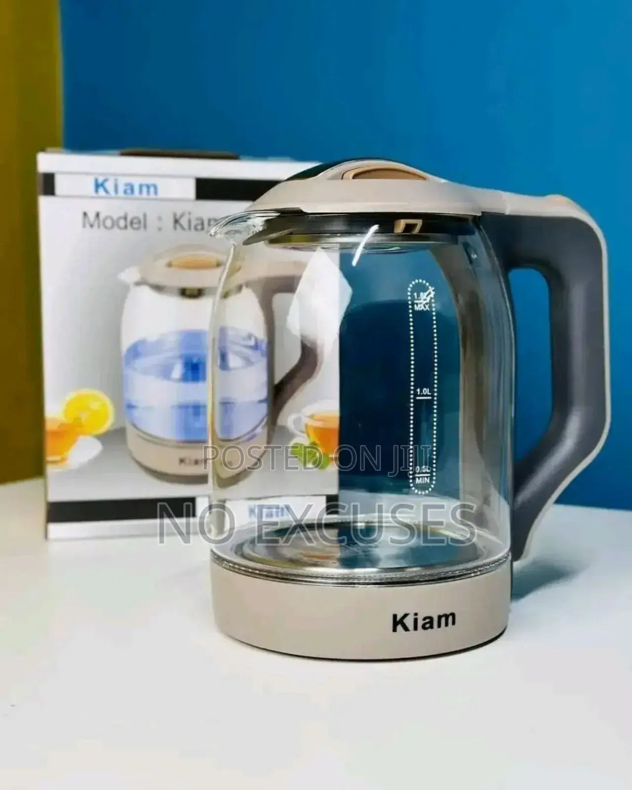 Kiam Bl002 Glass Kettle (1.8l, 1500w) একাই করবে সব সমাধান