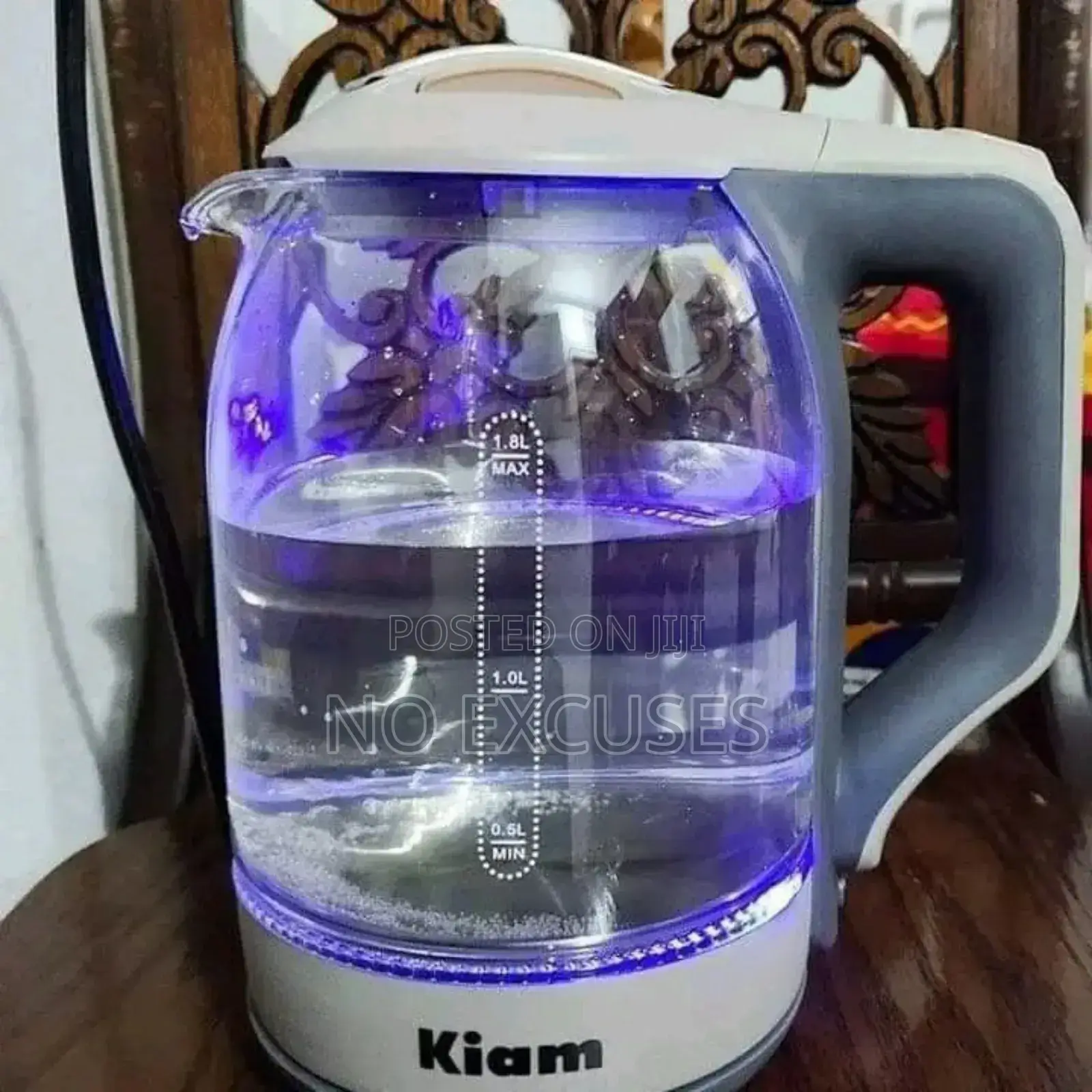 Kiam Bl002 Glass Kettle (1.8l, 1500w) একাই করবে সব সমাধান