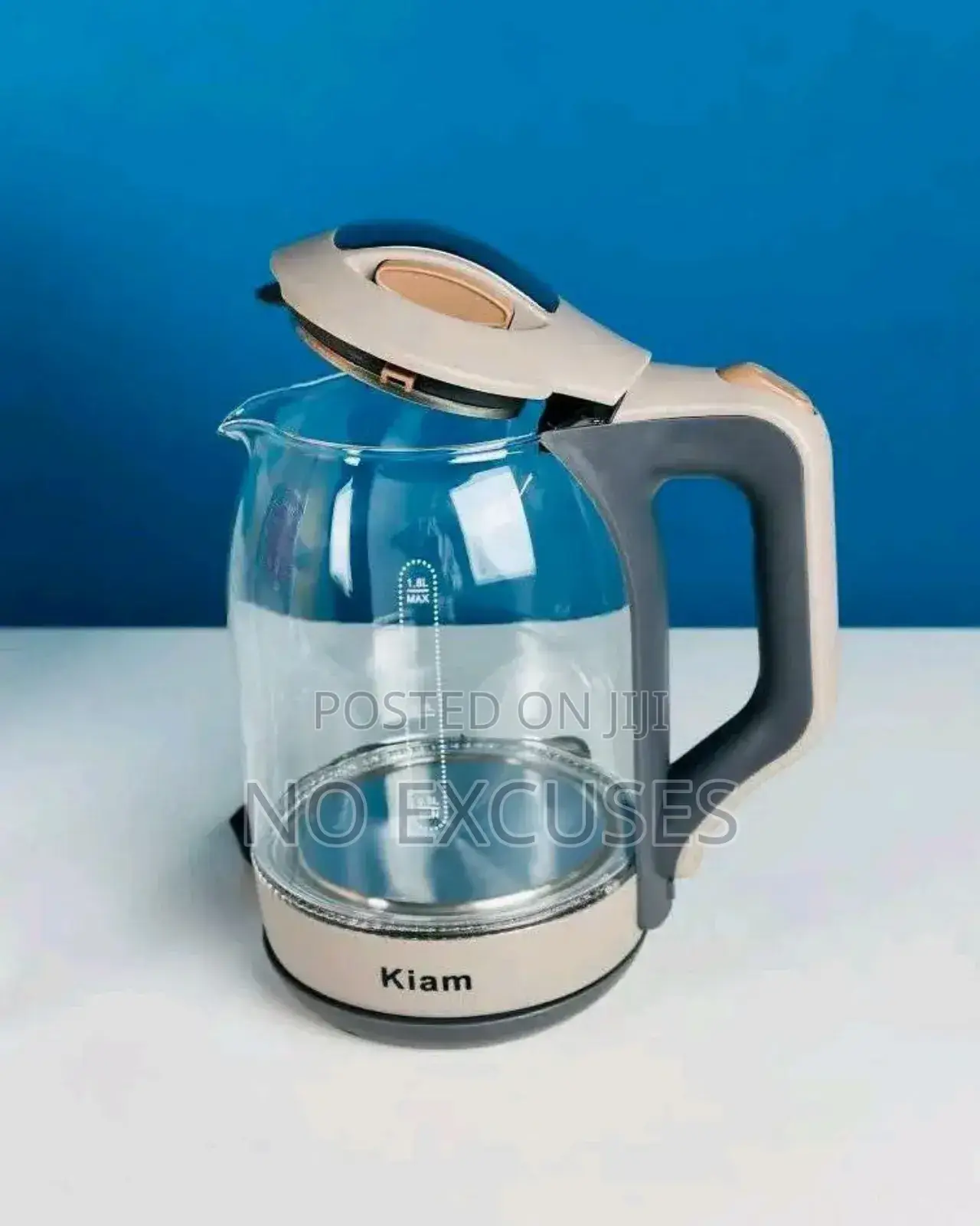 Kiam Bl002 Glass Kettle (1.8l, 1500w) একাই করবে সব সমাধান
