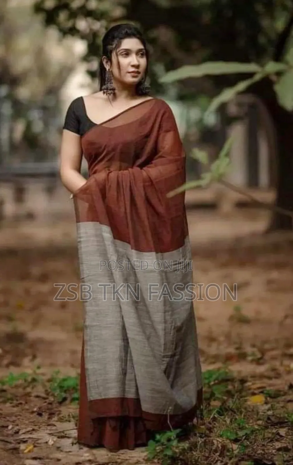 রুচিশীল ডিজাইন এন্ডি কটন সুতি শাড়ি