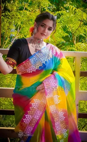 Photo - ভাইরাল হাই কোয়ালিটি হাফসিল্ক শাড়ি