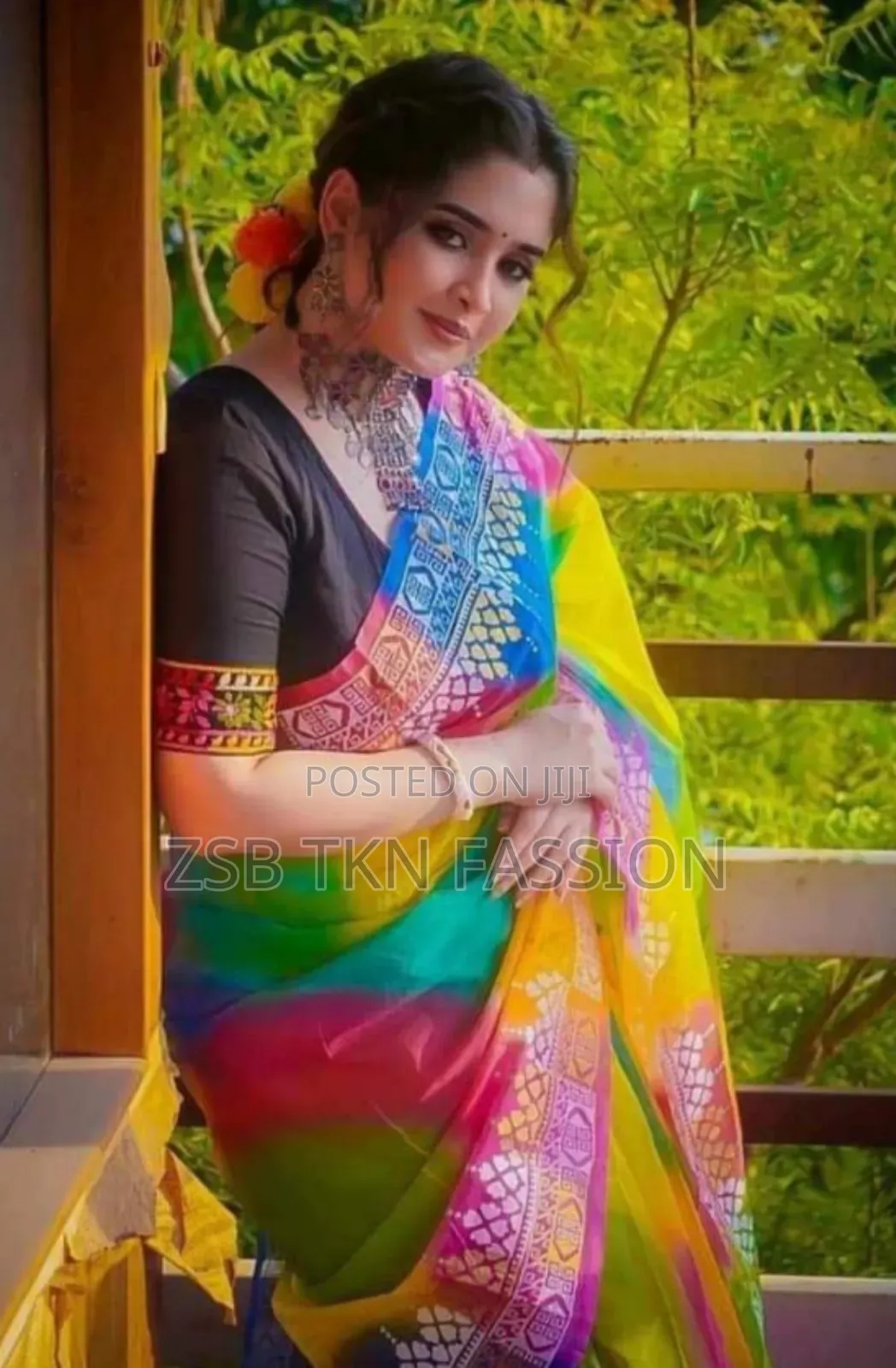 ভাইরাল হাই কোয়ালিটি হাফসিল্ক শাড়ি