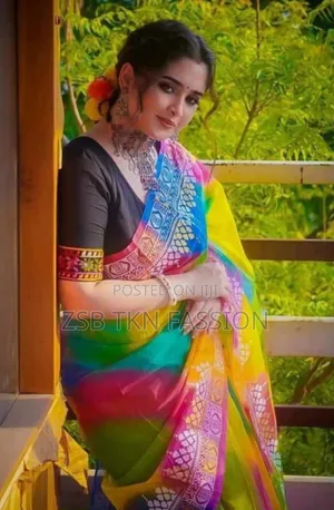 ভাইরাল হাই কোয়ালিটি হাফসিল্ক শাড়ি