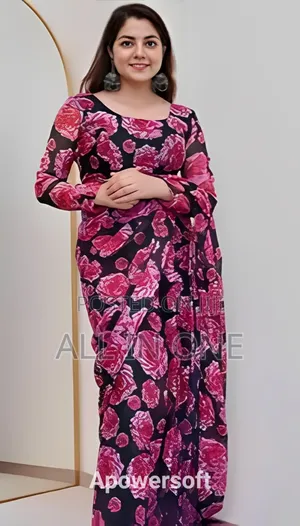 জর্জেট শাড়ি ইন্ডিয়ান