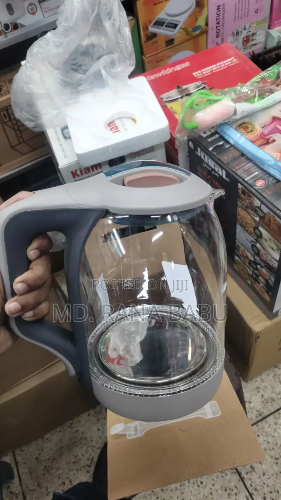 Transparent Electric Kettle Diamond Kitchenware