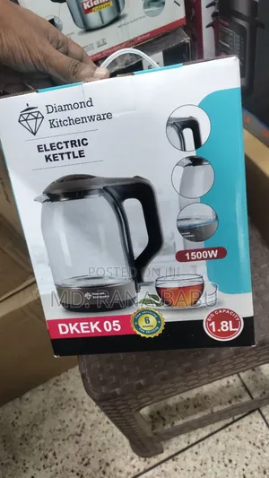Transparent Electric Kettle Diamond Kitchenware