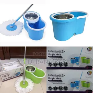Photo - 360° Rotating Easy Wring Spin Spinning Mop Floor Bucket Set