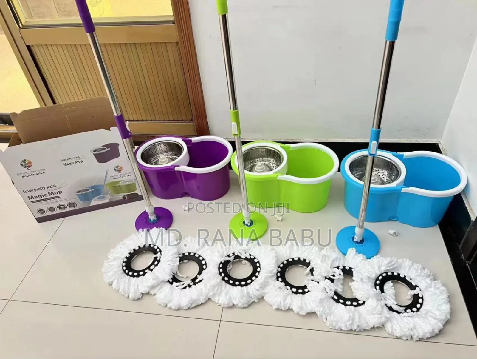 360° Rotating Easy Wring Spin Spinning Mop Floor Bucket Set