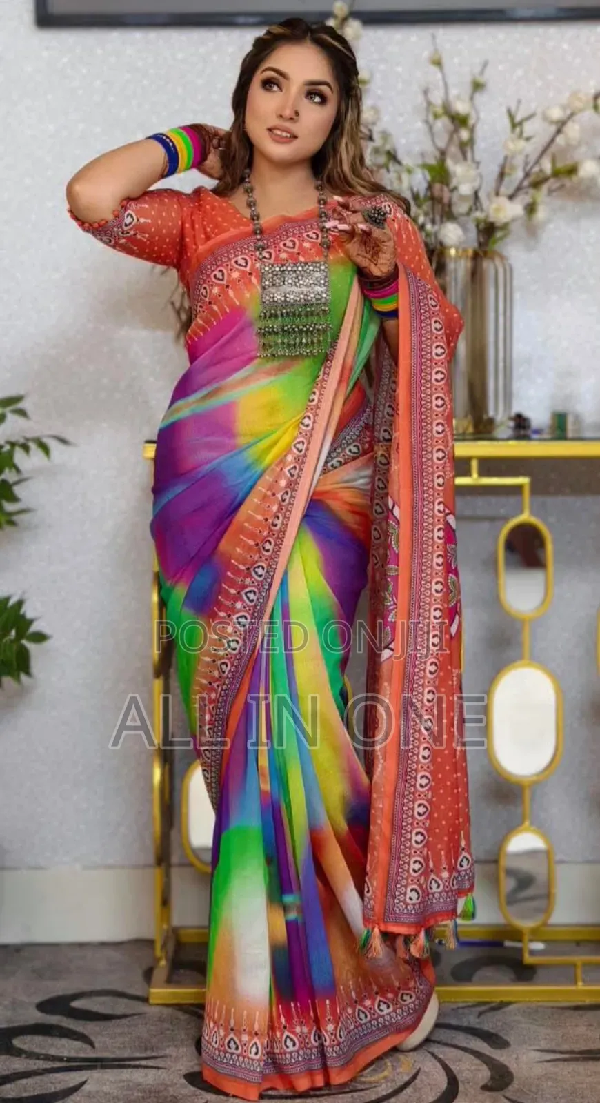 Digital Print Sharee With Blouse Piece আপডেট