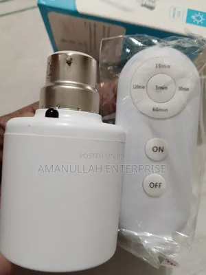 Photo - Wireless Lamp Holder With a Remote Control an E27 Screw Socket.